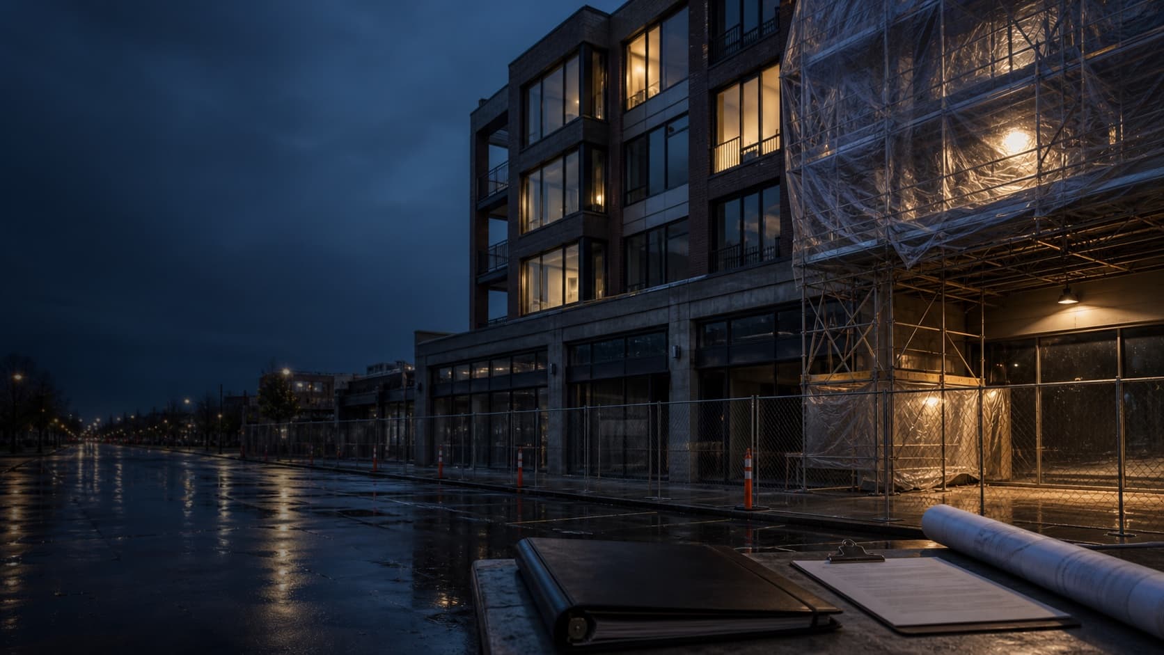 Commercial property damage and business-interruption proof materials.